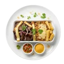 Carne de sol completa com macaxeira e queijo coalho - culinária nordestina no Botequim Arretado em Niterói